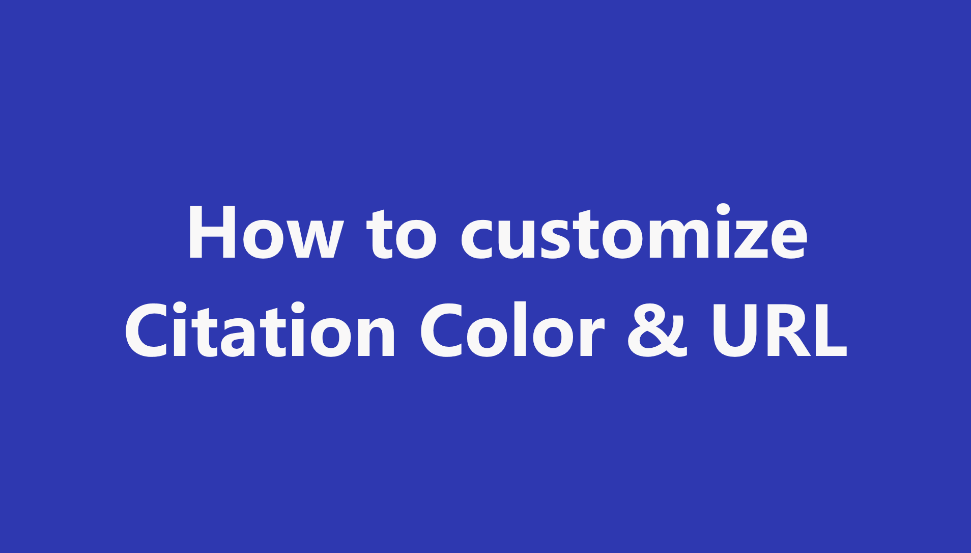 Citation Colors Preview