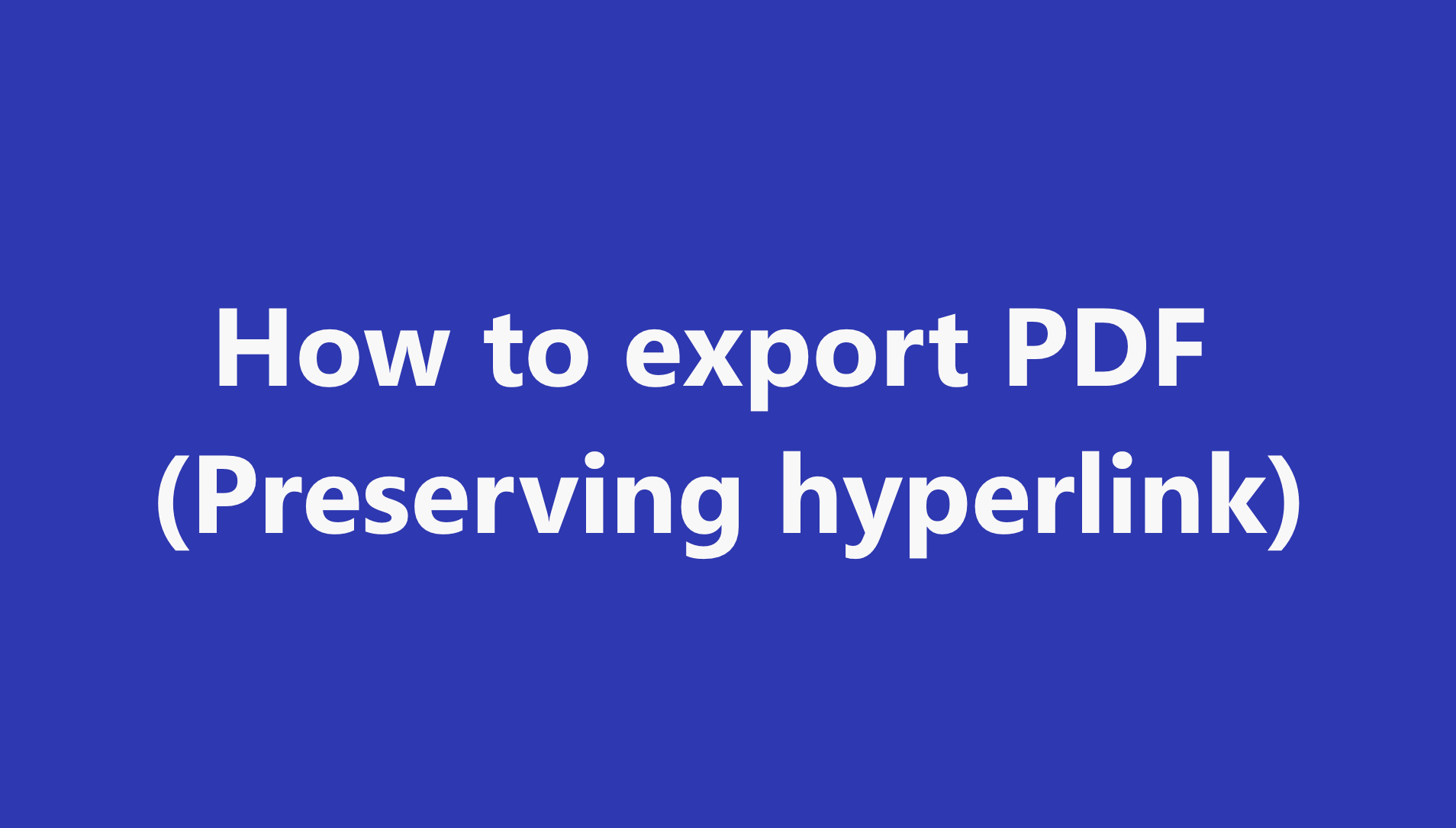 Export PDF Preview