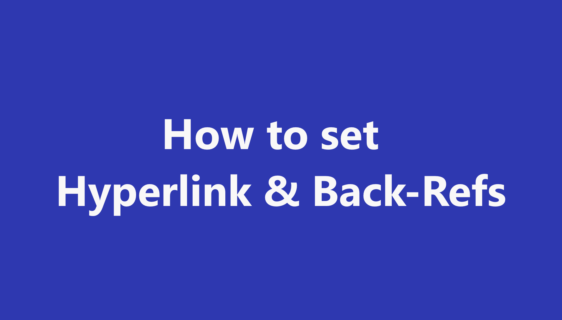 Hyperlinks Preview