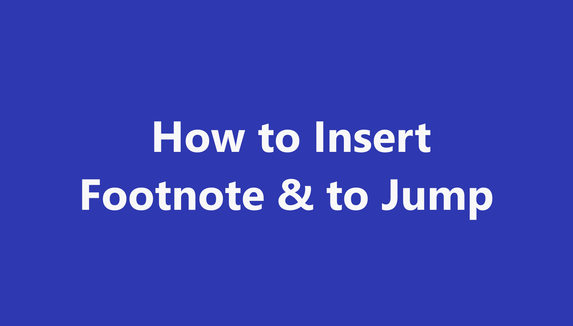 Footnote Preview