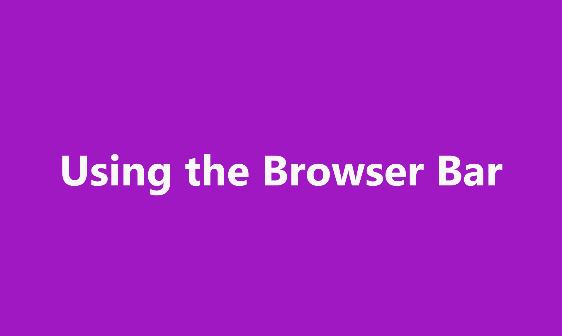 Browser Bar Preview